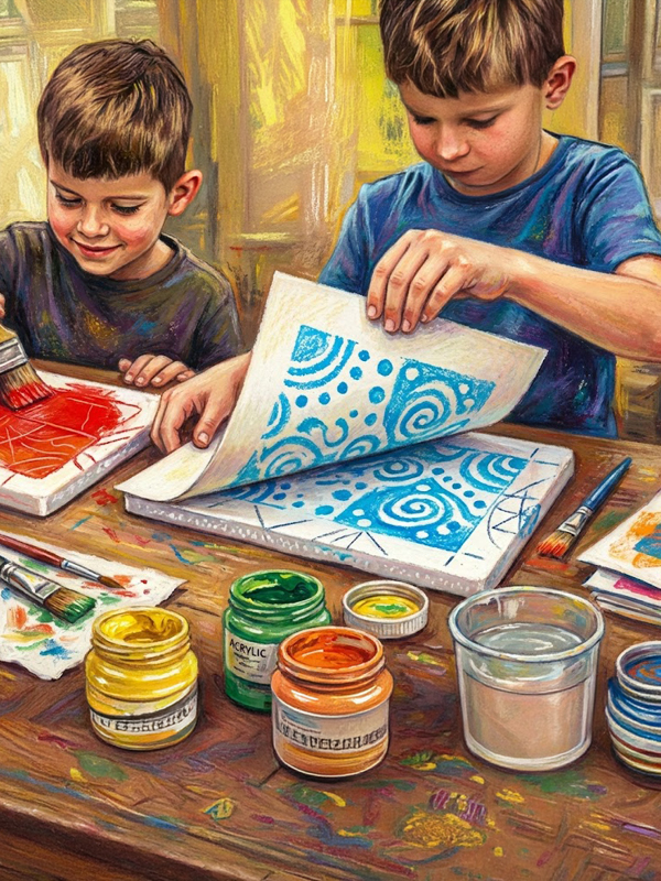 Resim Atölyesi: Renkli Baskı