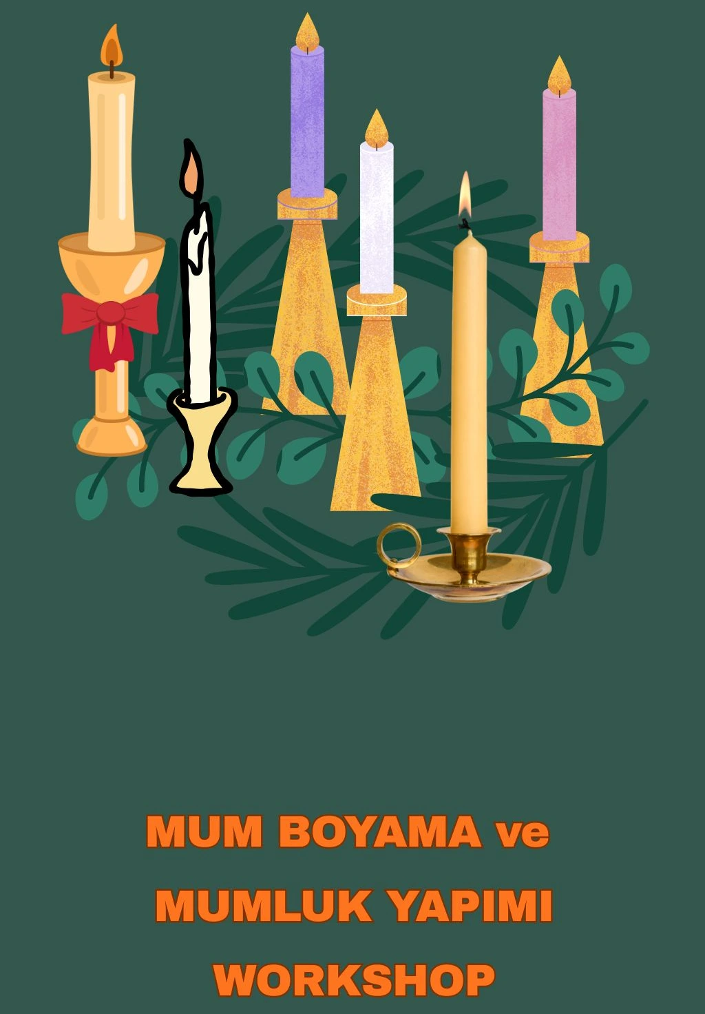 Auroray Art İle Mum Boyama ve Mumluk Workshop