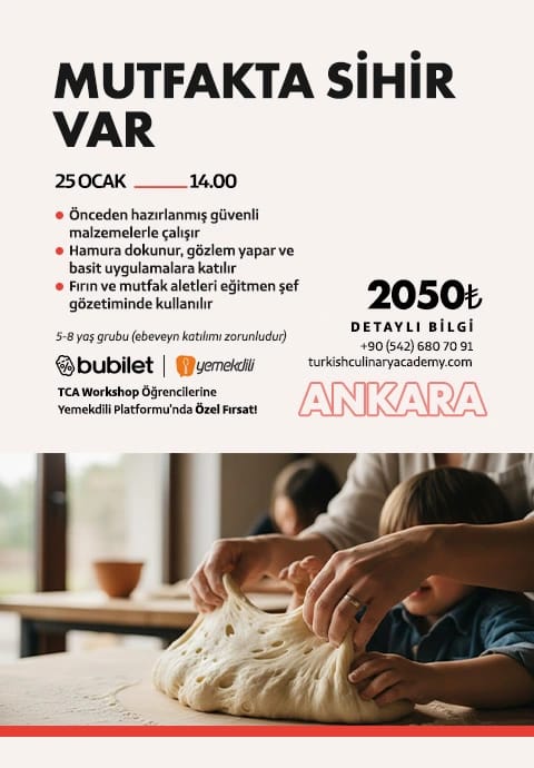 TCA | Mutfakta Sihir Var: 5 - 9 Yaş (Ebeveyn katılımı zorunludur)