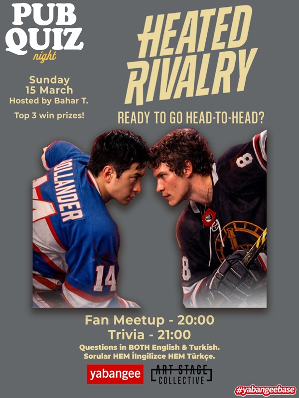 Pub Quiz Night on Heated Rivalry (TV Show): Questions in both English and Turkish