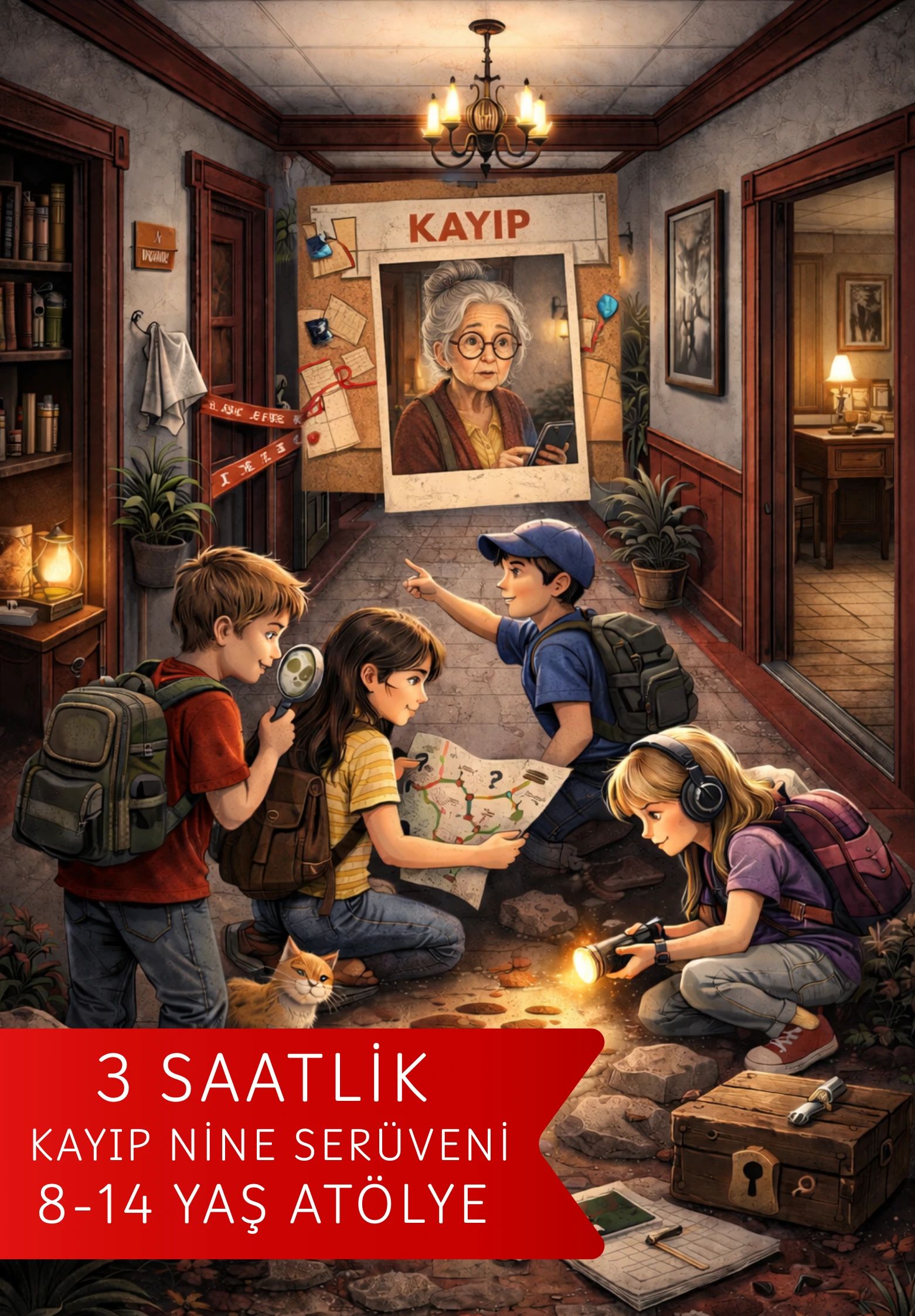 3 Saatlik Kayıp Nine Macera Atölyesi (8-14 yaş)