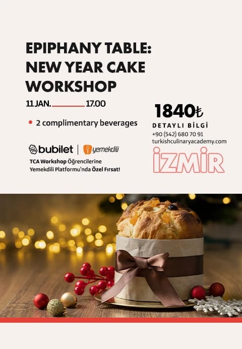 TCA | Epifani Sofrası: Para saklamalı yeni yıl keki atölyesi