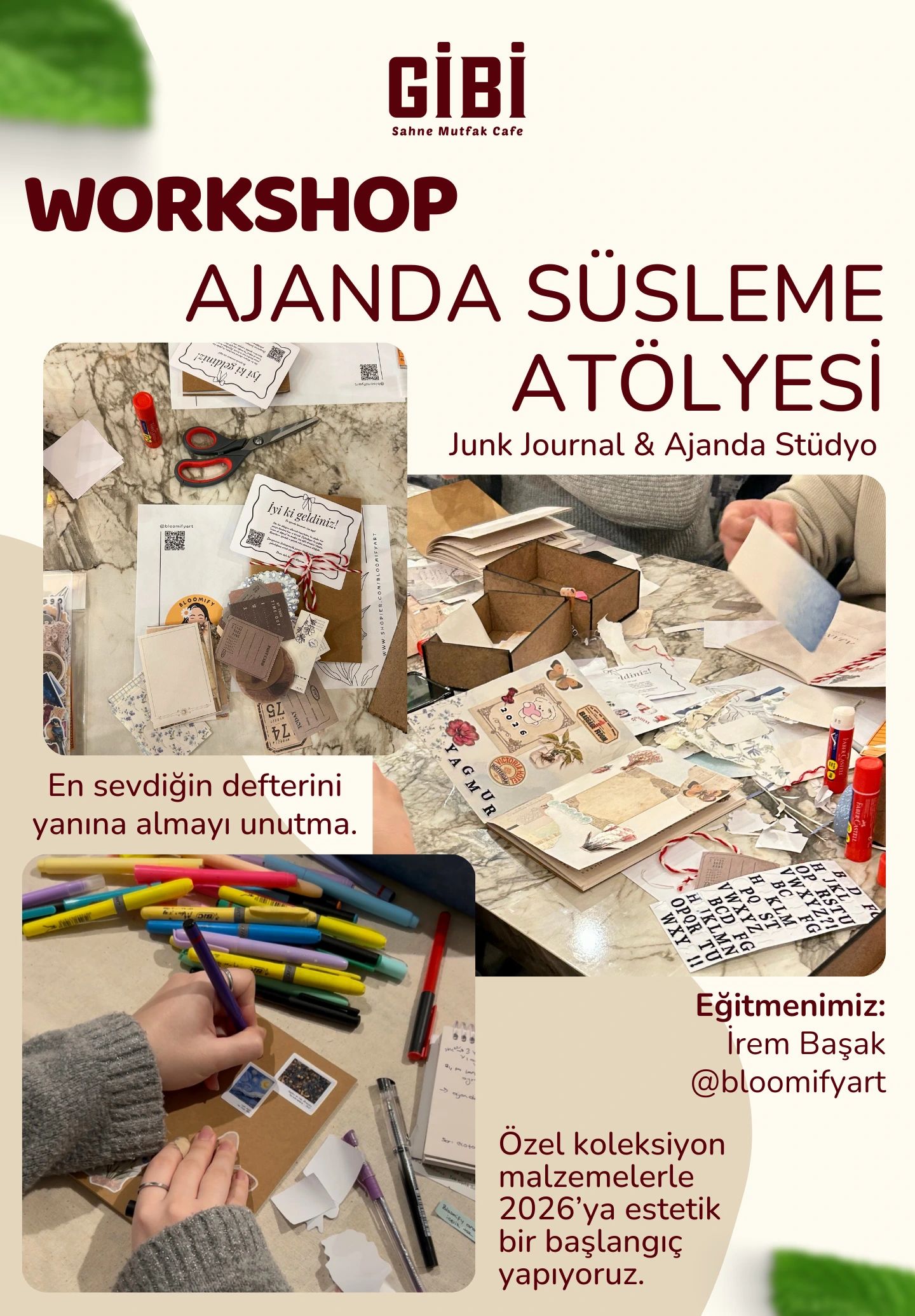 Workshop: Ajanda Süsleme Atölyesi