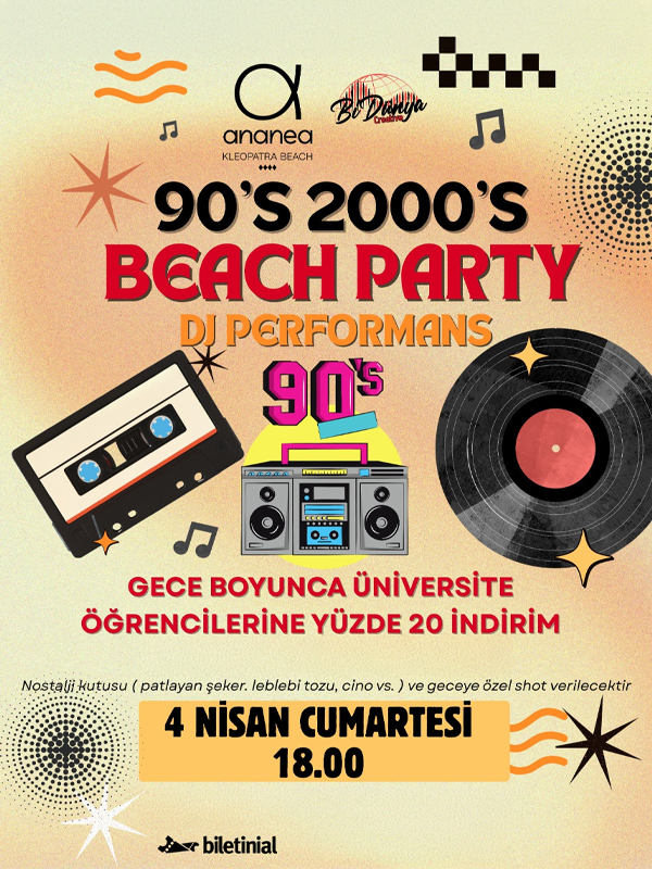 90’s & 2000’s Beach Party