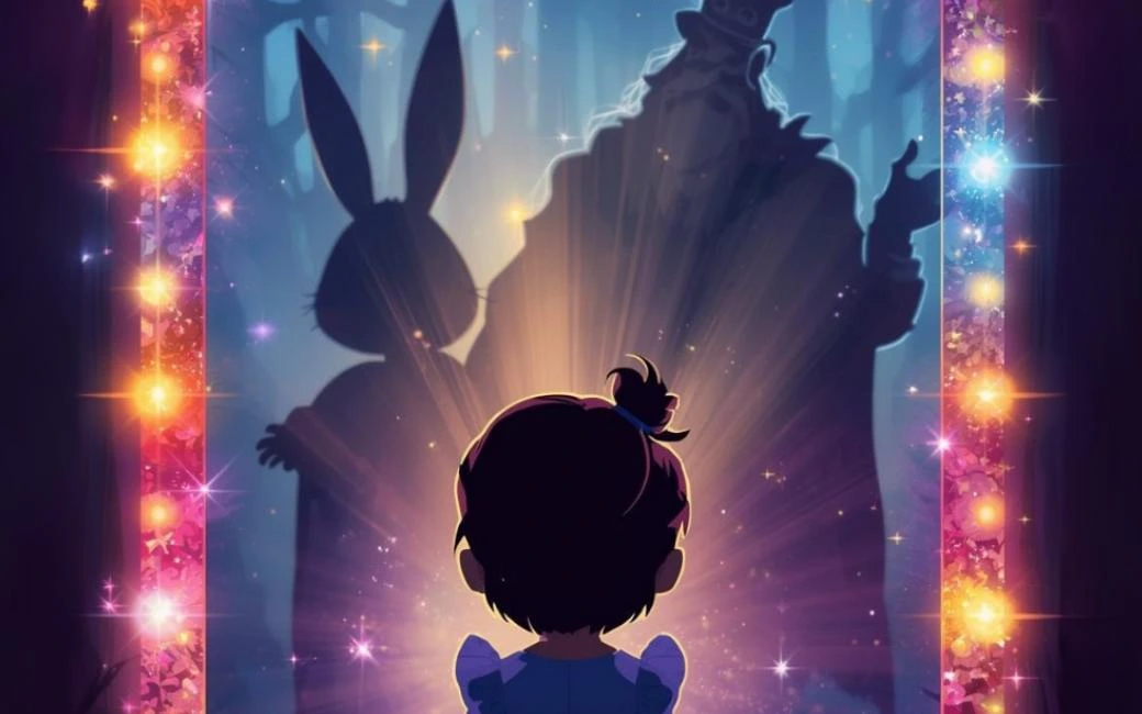 Alice Harikalar Diyarında Renkli Çerçeve