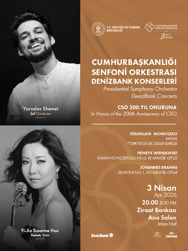 Cumhurbaşkanlığı Senfoni Orkestrası DenizBank Konserleri 3 Nisan