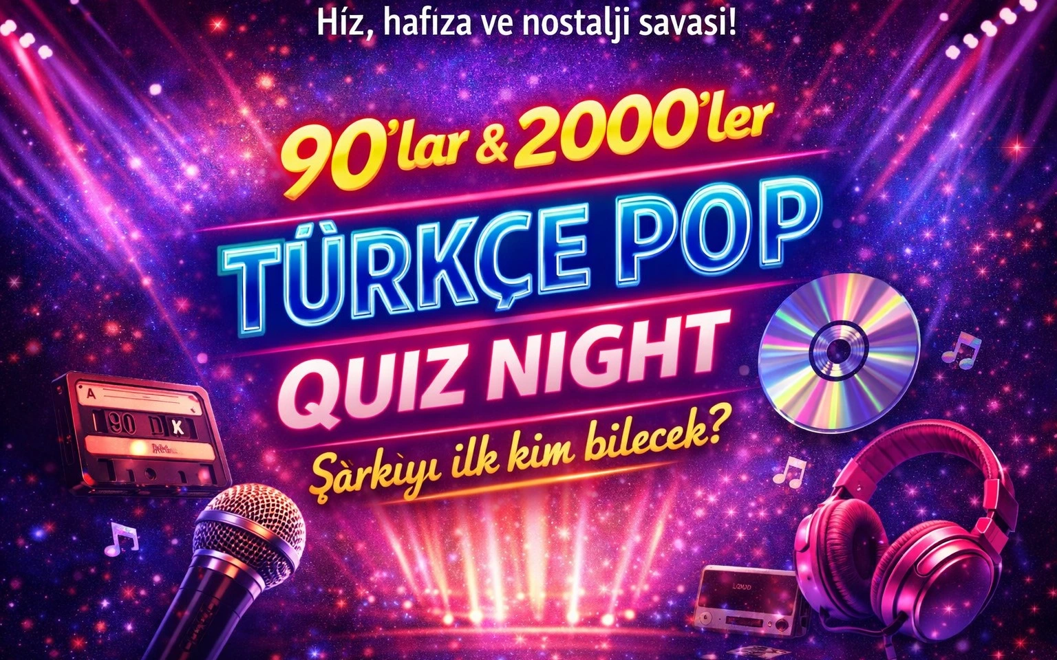 Şarkı Tahmin Yarışması: 90'lar 2000'ler Türkçe Pop