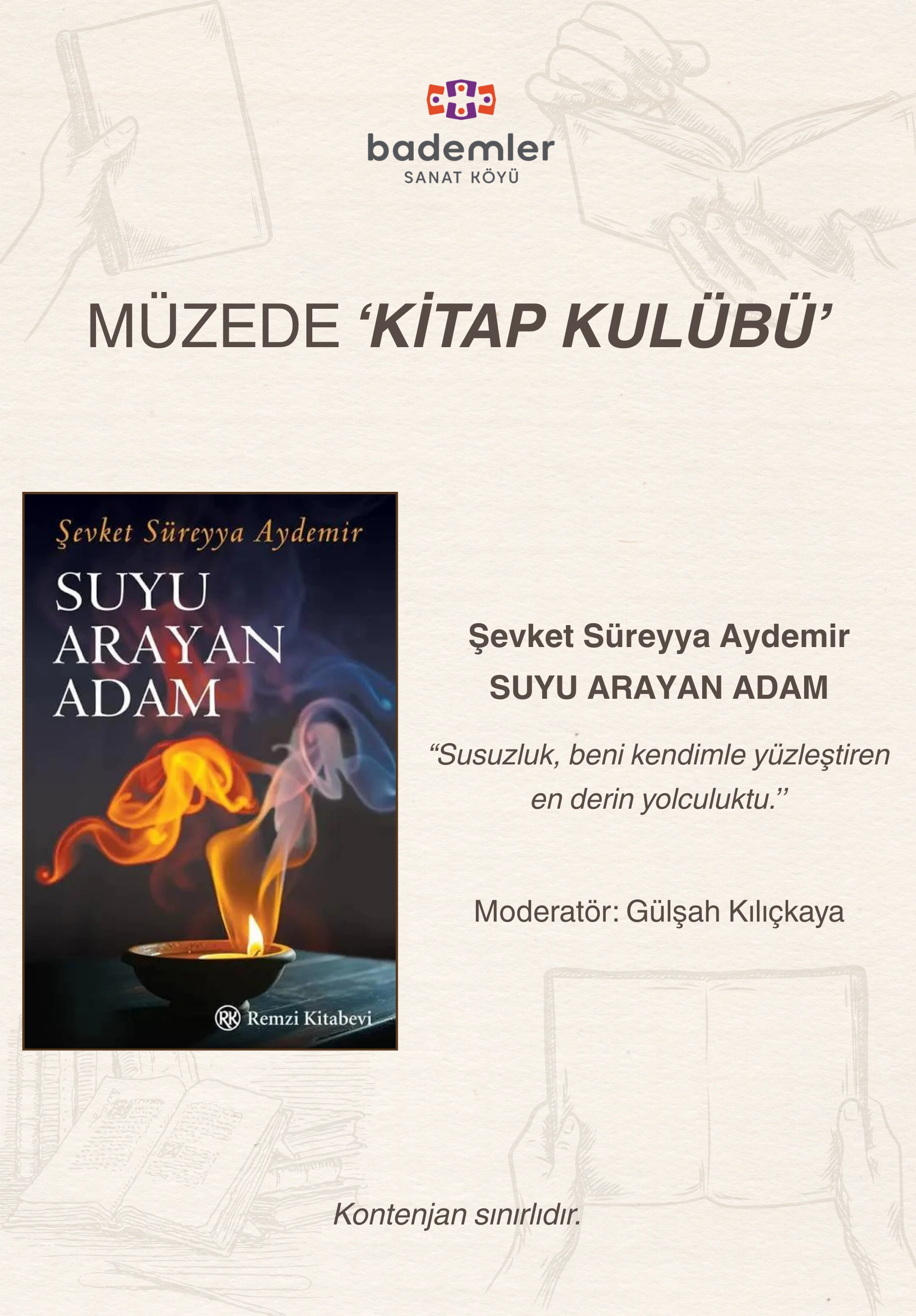 Kitap Kulübü "Suyu Arayan Adam"