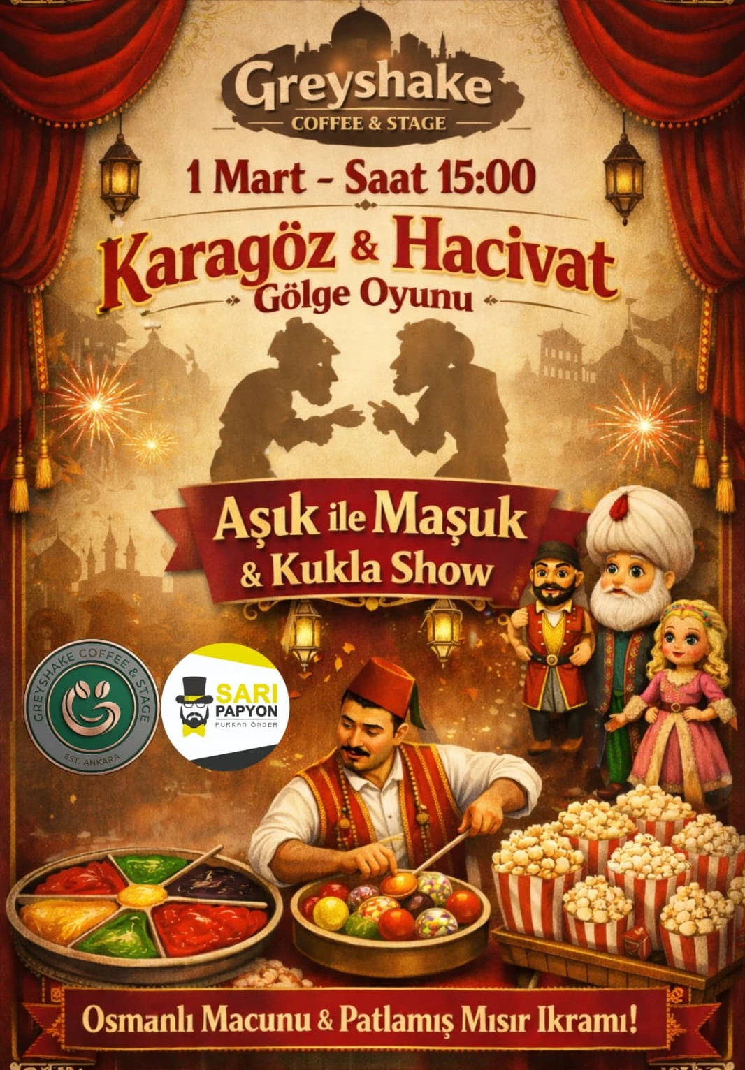 Hacivat Karagöz Gölge Oyunu ve Aşık İle Maşuk Oyunu