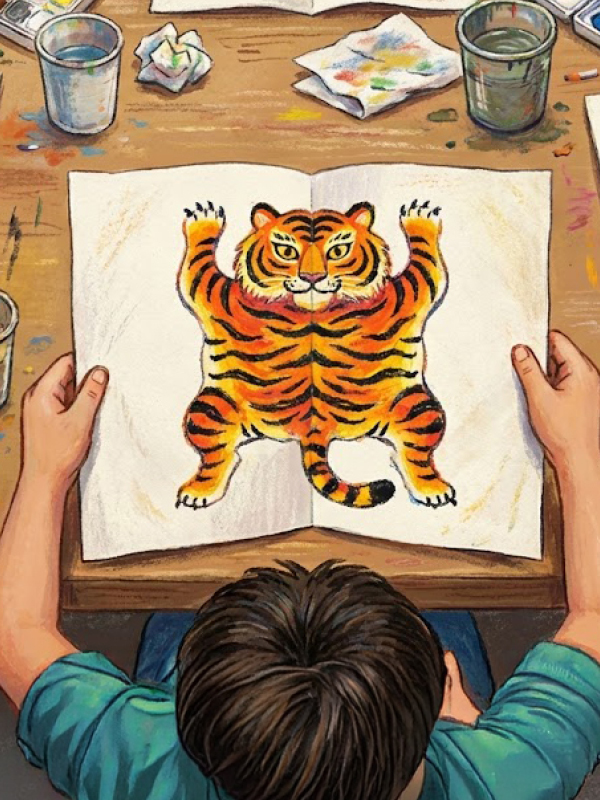 Baskı Resim Atölyesi: Çin Kaplanı