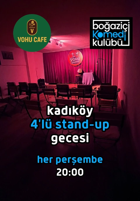 Kadıköy 4'lü Stand-up Gecesi - Boğaziçi Komedi Kulübü