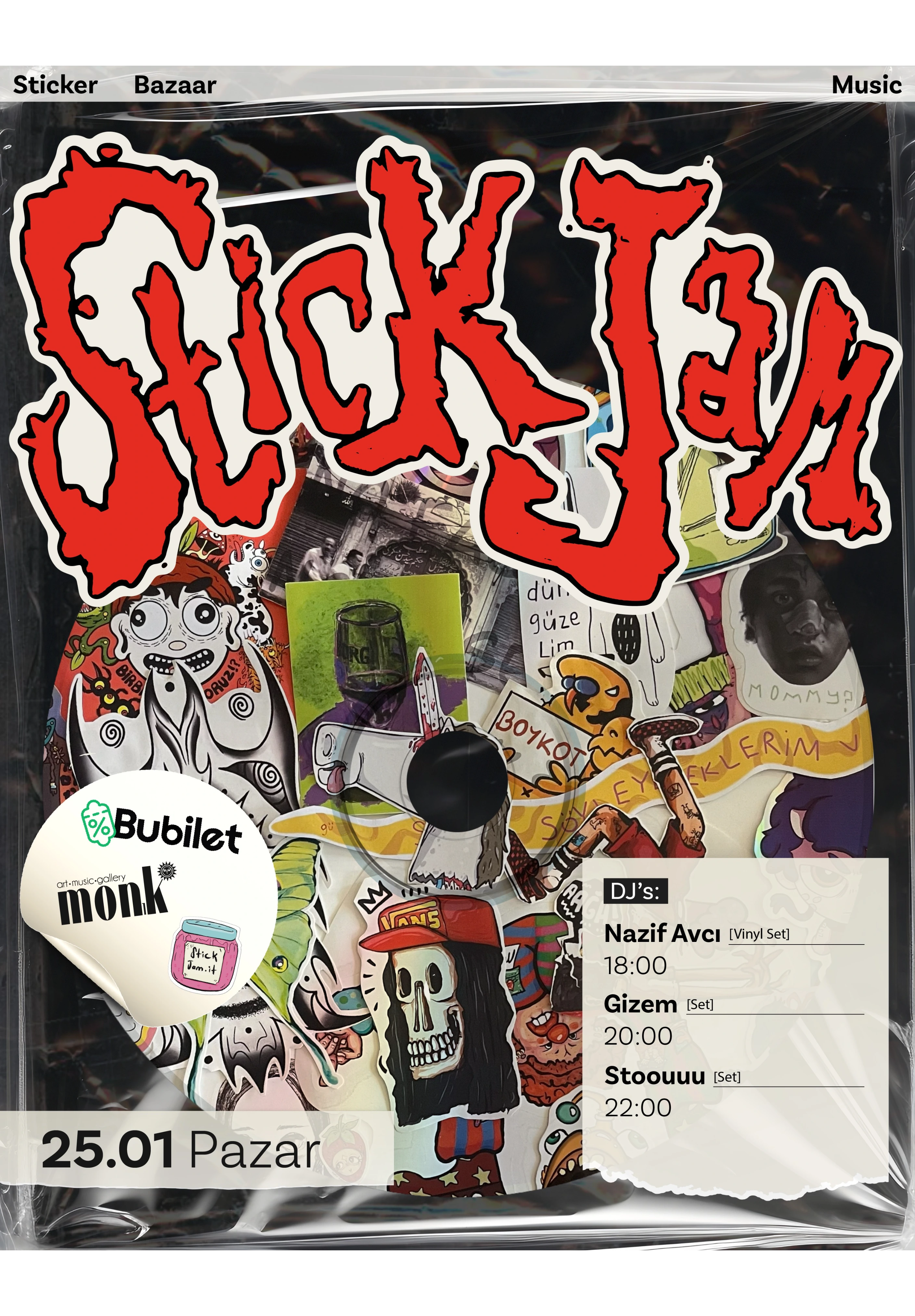 STICKJAM: Sticker Bazaar & Electronic Music