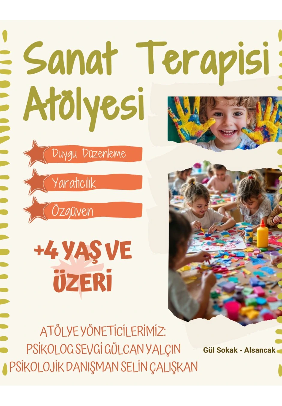 Çocuk Sanat Terapisi Atölyesi
