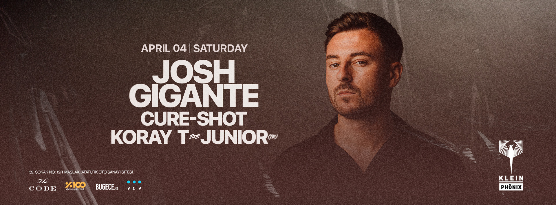 Josh Gigante + Cure-Shot + Koray T b2b Junior  | Klein Phönix
