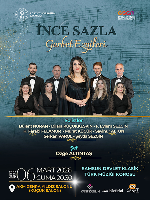 İnce Sazla Gurbet Ezgileri - Samsun Devlet Klasik Türk Müziği Korosu