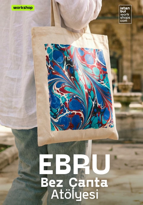 İstanbul Workshops Ebru ile Bez Çanta Tasarım Atölyesi