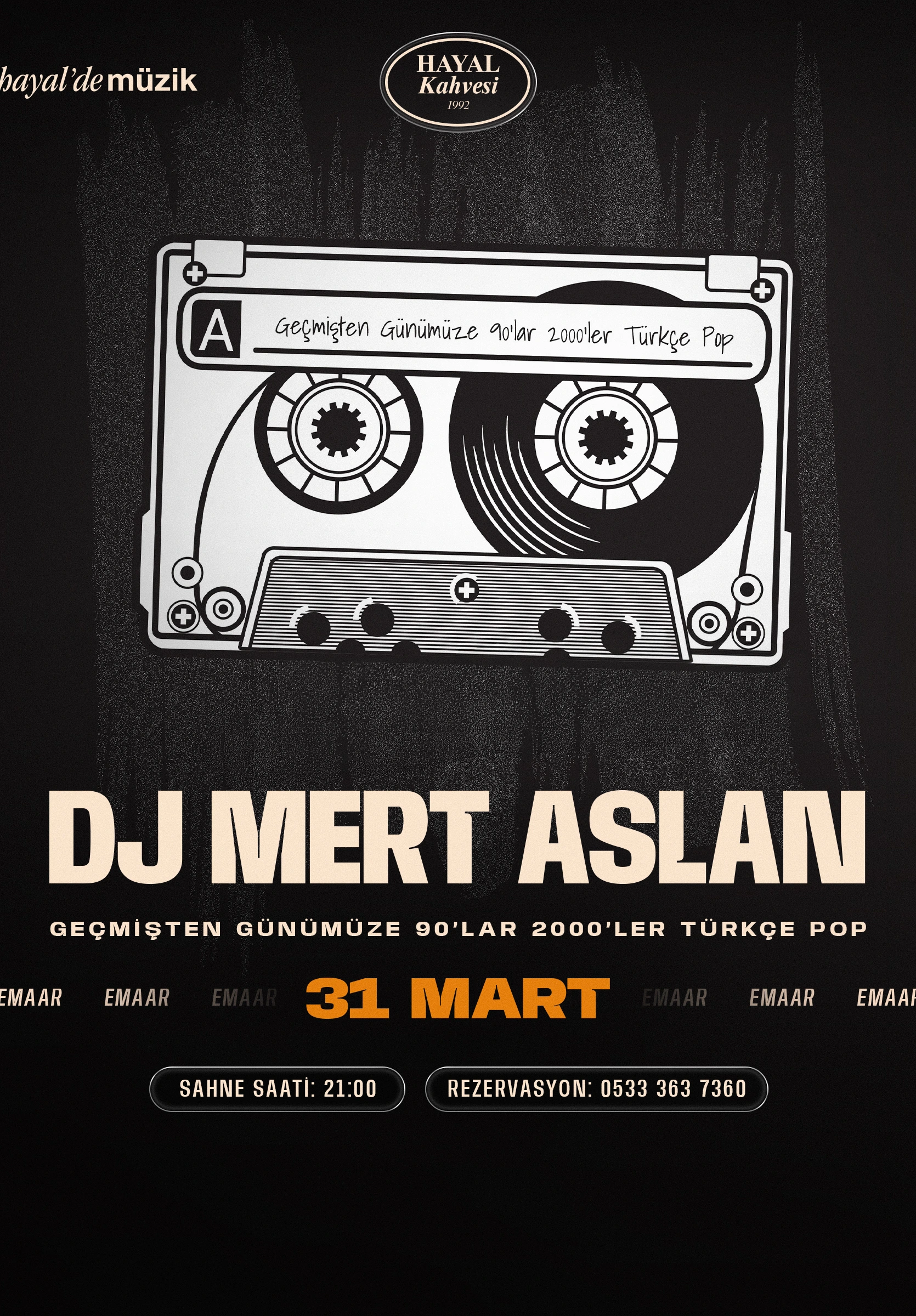 DJ Mert ile Geçmişten Günümüze 90'lar 2000'ler Türkçe Pop