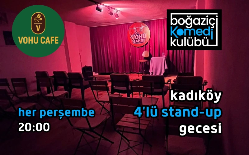 Kadıköy 4'lü Stand-up Gecesi - Boğaziçi Komedi Kulübü