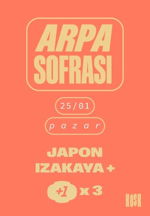 Arpa Sofrası: Japon Izakaya Gecesi