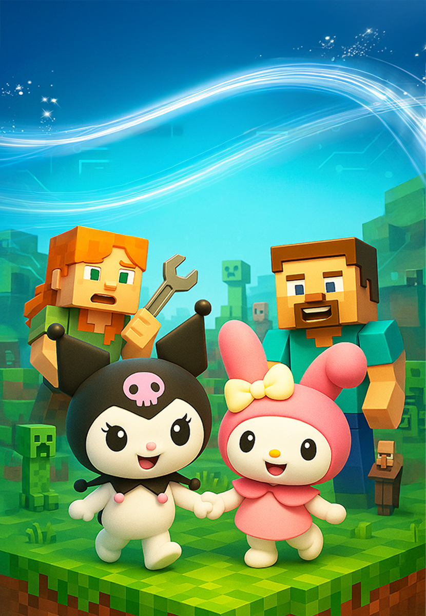 Minecraft ve Kuromi "Büyük Macera"