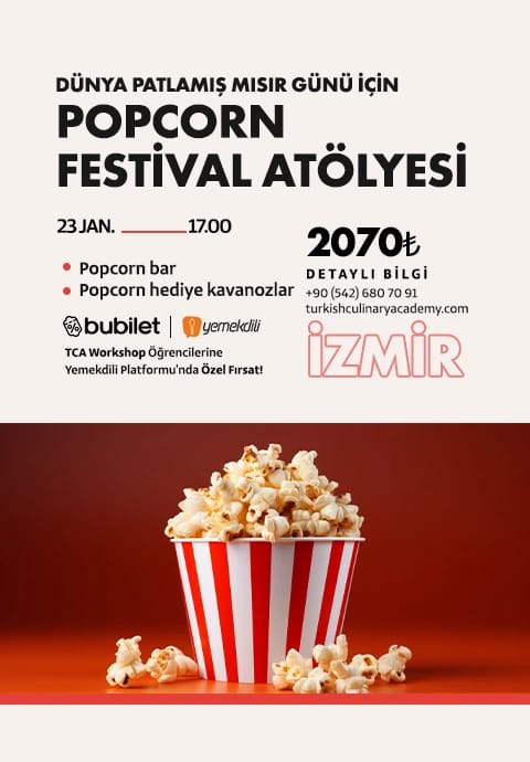 TCA | Dünya Patlamış Mısır Günü İçin: Popcorn Festival Atölyesi