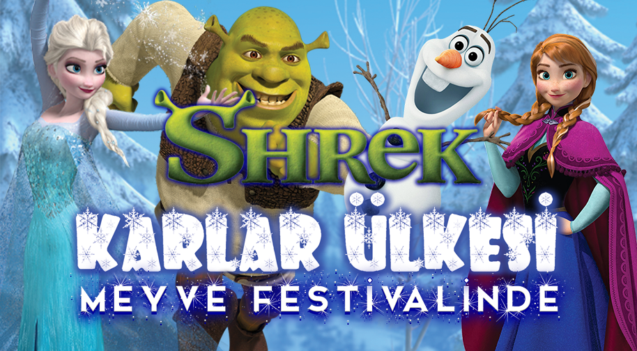 Shrek Karlar Ülkesi Meyve Festivalinde