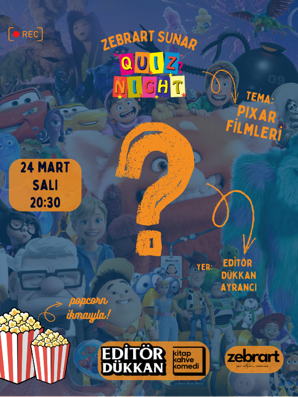 Zebrart Quiz Night - PIXAR Filmleri