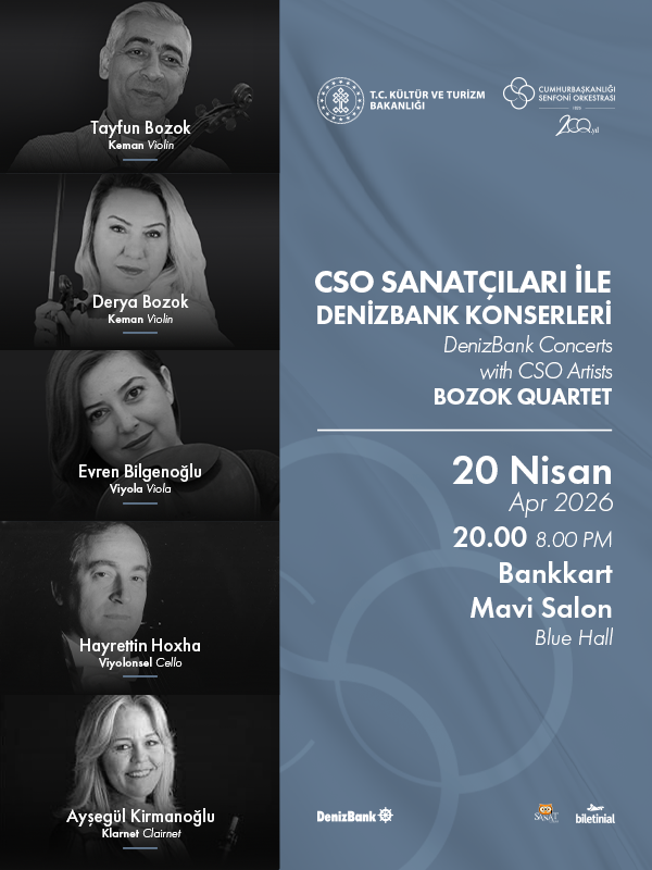 CSO Sanatçıları ile DenizBank Konserleri Bozok Quartet
