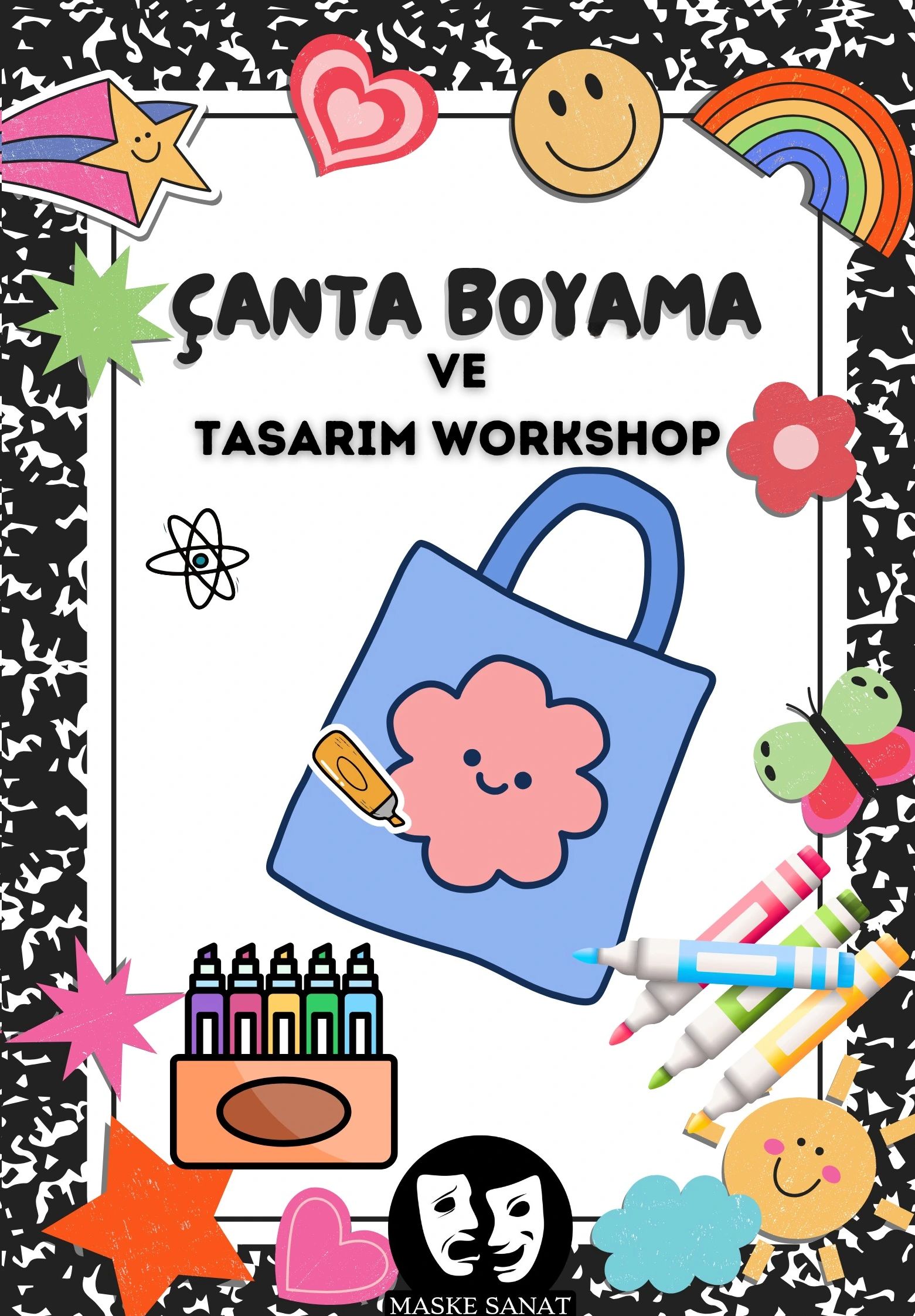 Çocuklar İçin Çanta Tasarım ve Boyama Workshop
