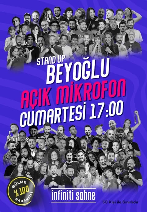 Stand up Açık Mikrofon Beyoğlu Cumartesi 17.00