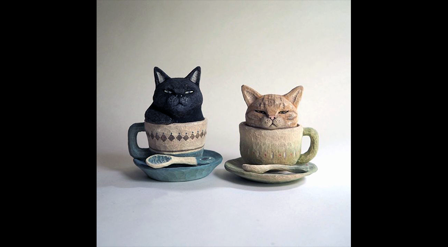 Heykel - Bir Fincan Kedi