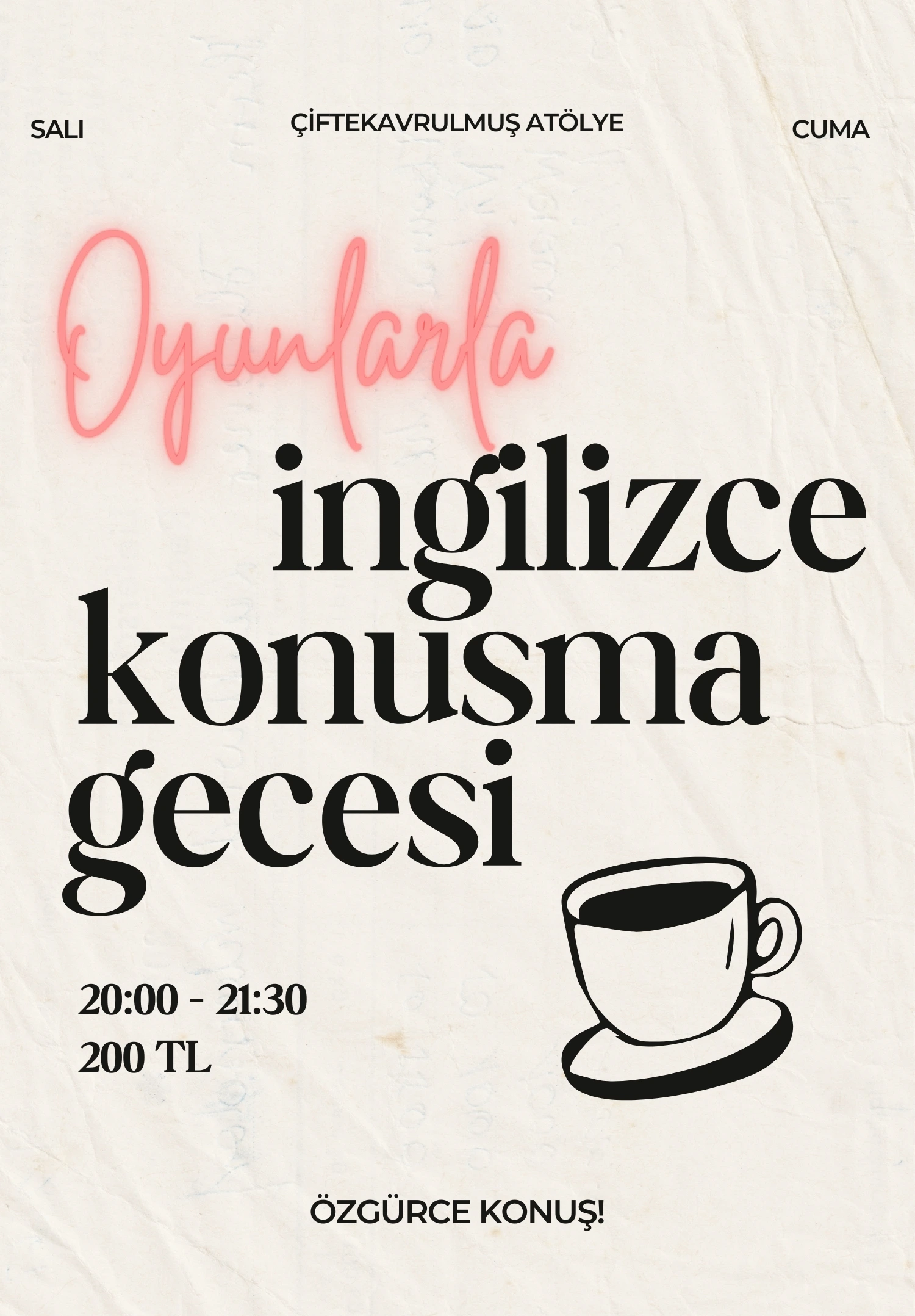 English Night: Games & Conversations