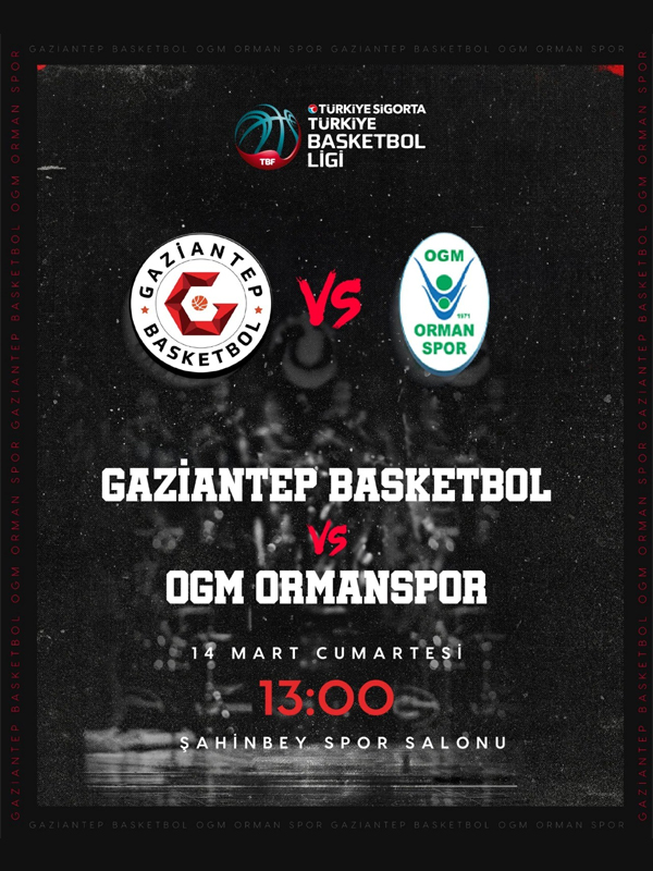 Gaziantep Basketbol - Ogm Ormanspor