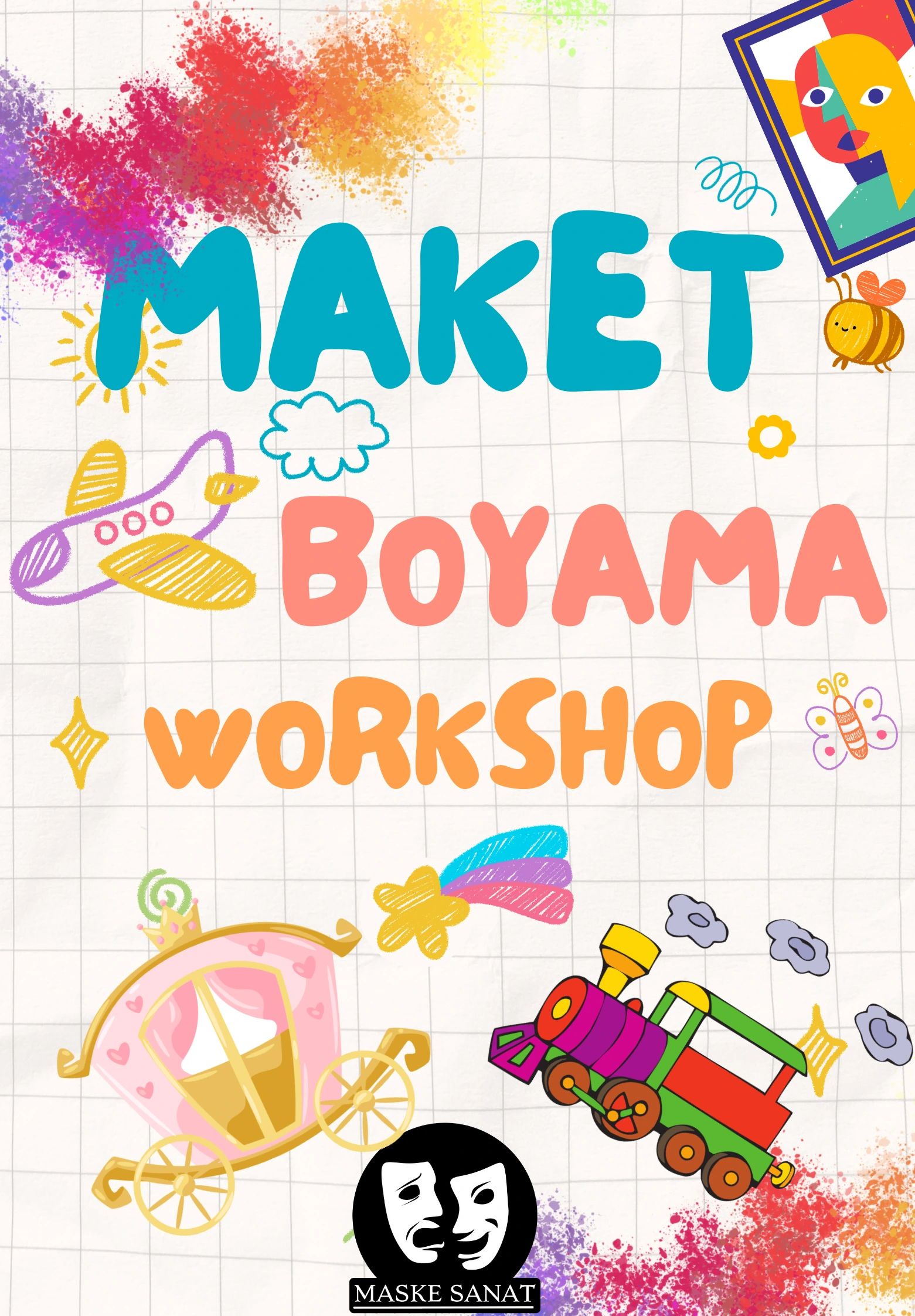Çocuklar İçin Ahşap Maket Boyama Workshop