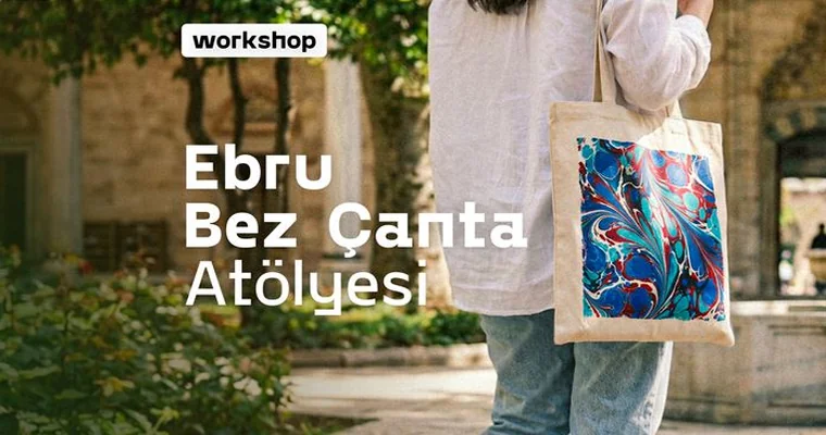 12 Nisan | Ebru ile Bez Çanta Tasarım Atölyesi