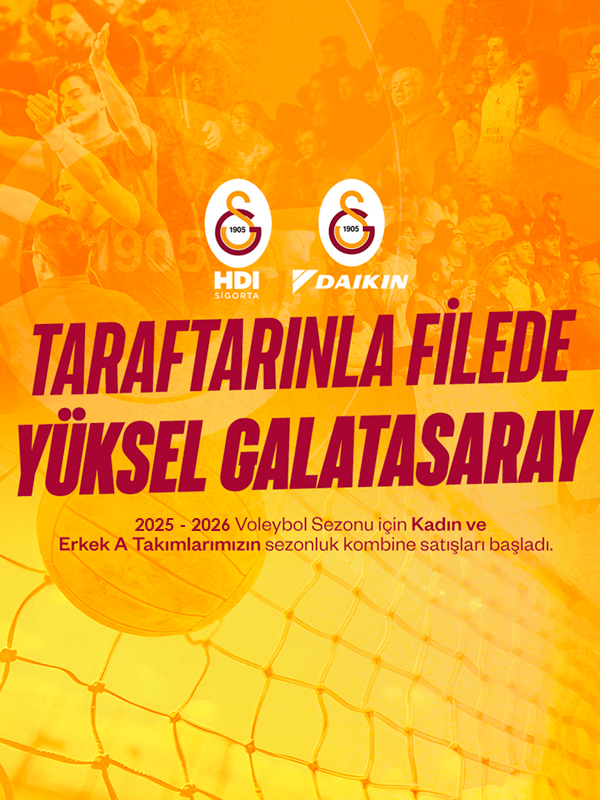 Galatasaray Voleybol Kadın-Erkek Takımları Sezonluk Bilet Satışı 2025-2026