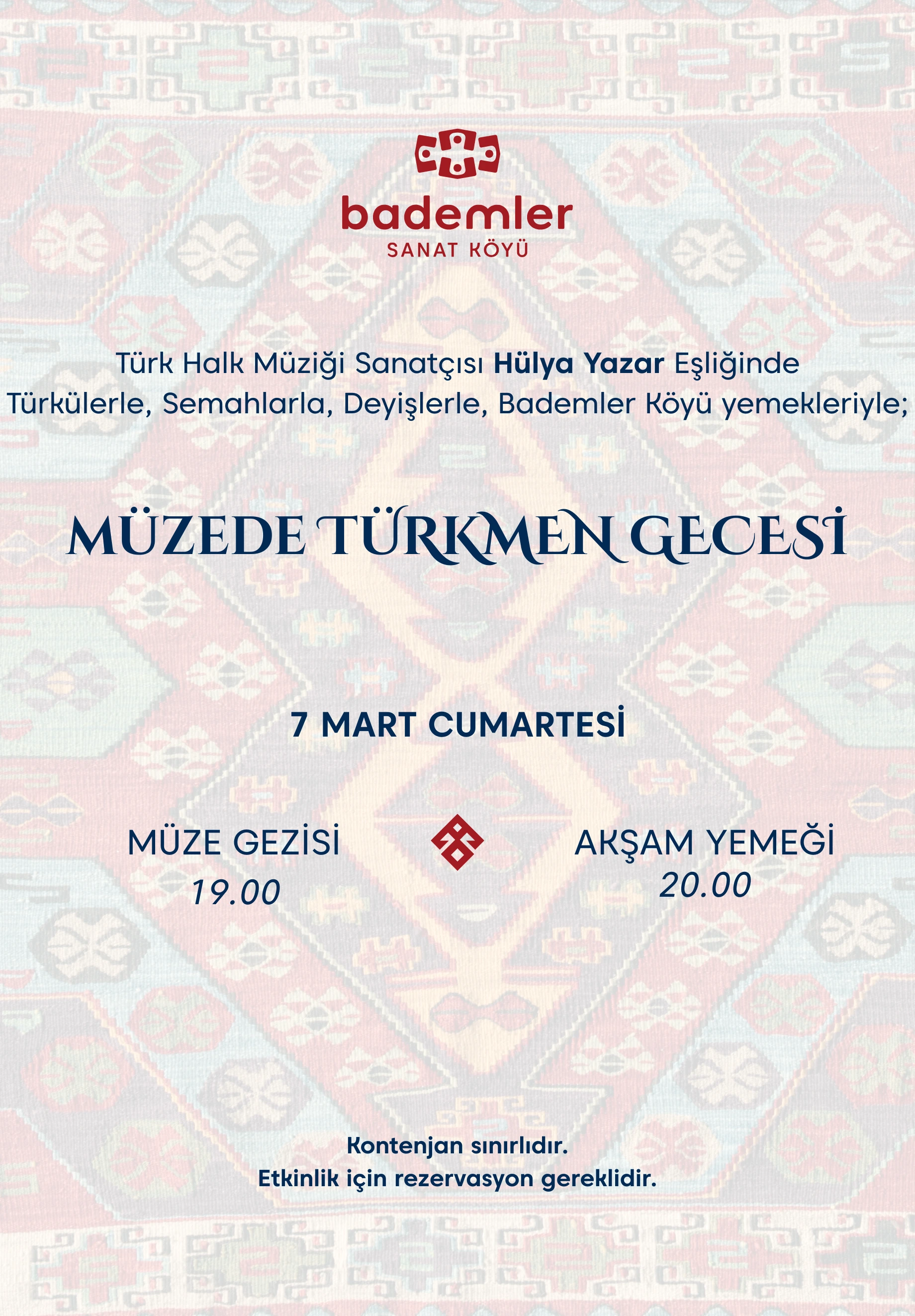 MÜZEDE TÜRKMEN GECESİ