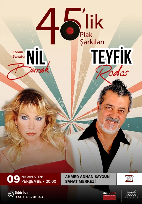 45'lik Plak Şarkıları - Teyfik Rodos - Nil Burak (Konuk Sanatçı)