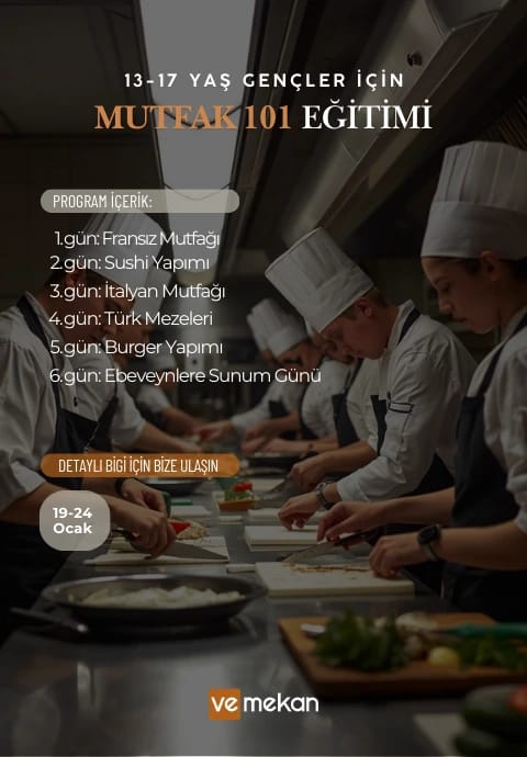 Mutfak 101: GastroYoungPass (6 günlük Eğitim)