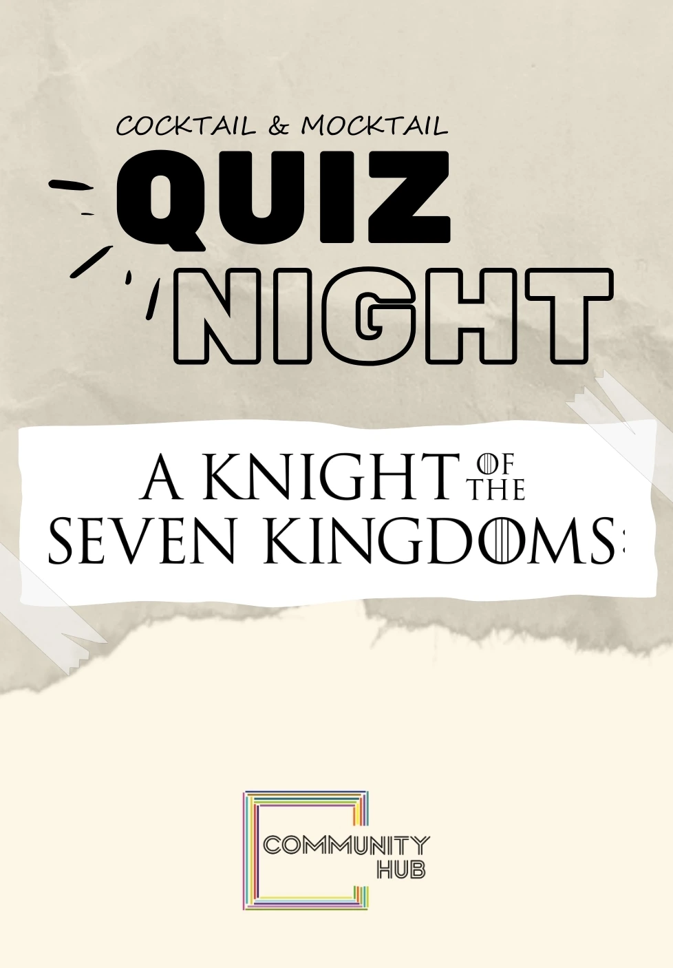 A Knight of the Seven Kingdoms Quiz Night