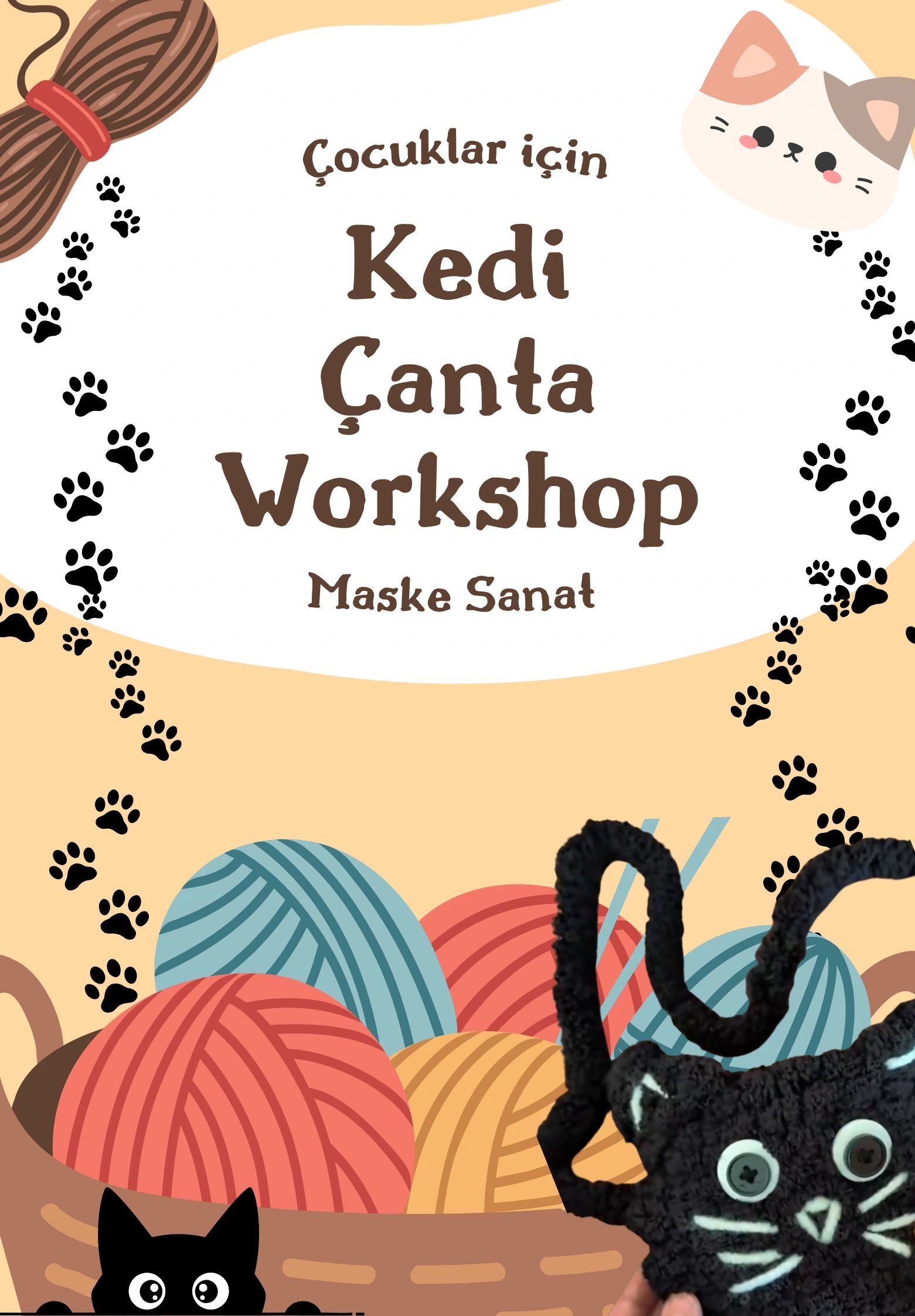Çocuklar İçin Kedi Çanta Workshop
