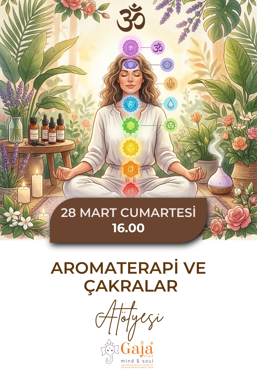 Aromaterapi ve Çakralar Atölyesi: Kokuların Şifalı Dünyasına Yolculuk