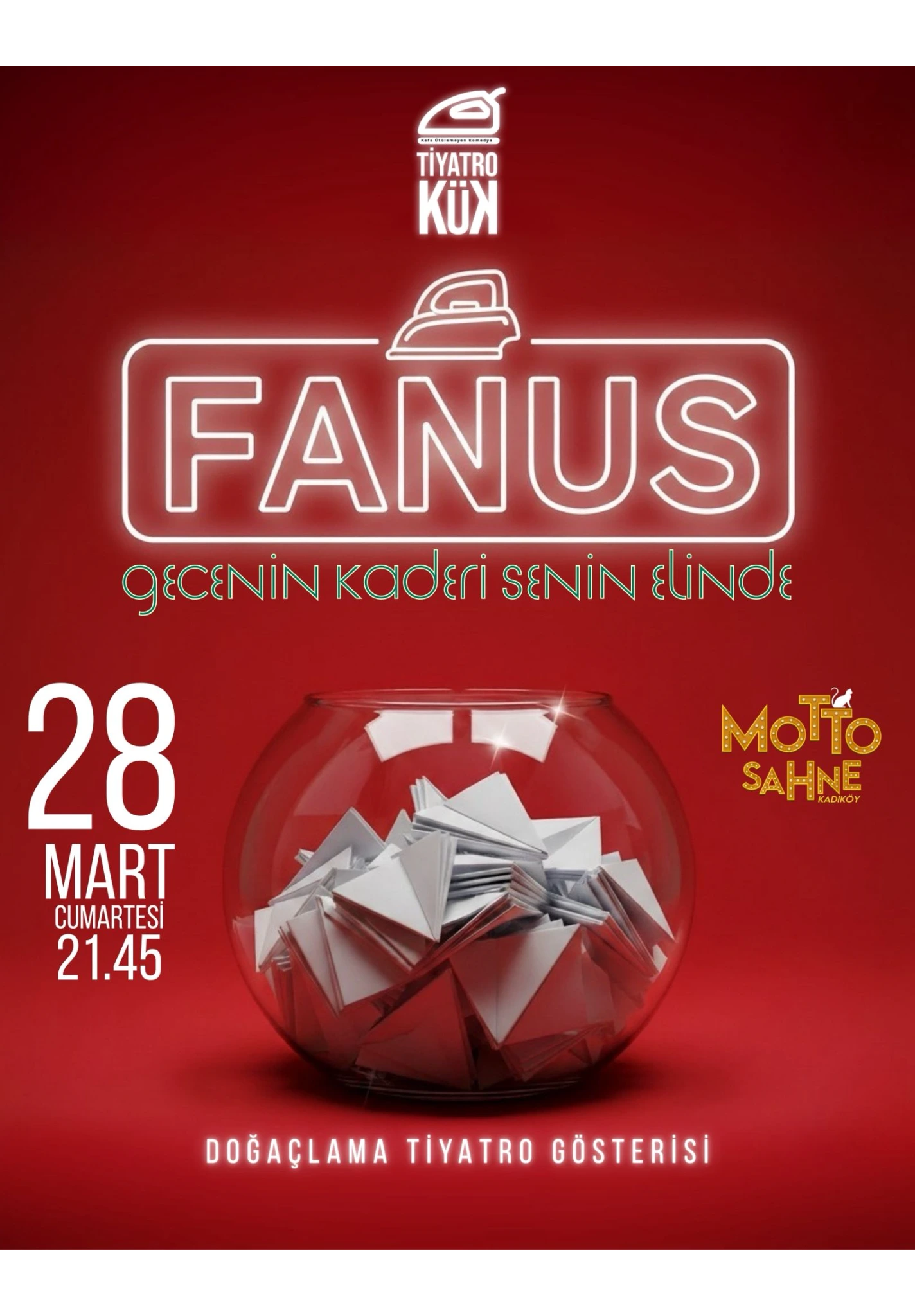 Tiyatro KÜK ile "Fanus" Doğaçlama Tiyatro Gösterisi