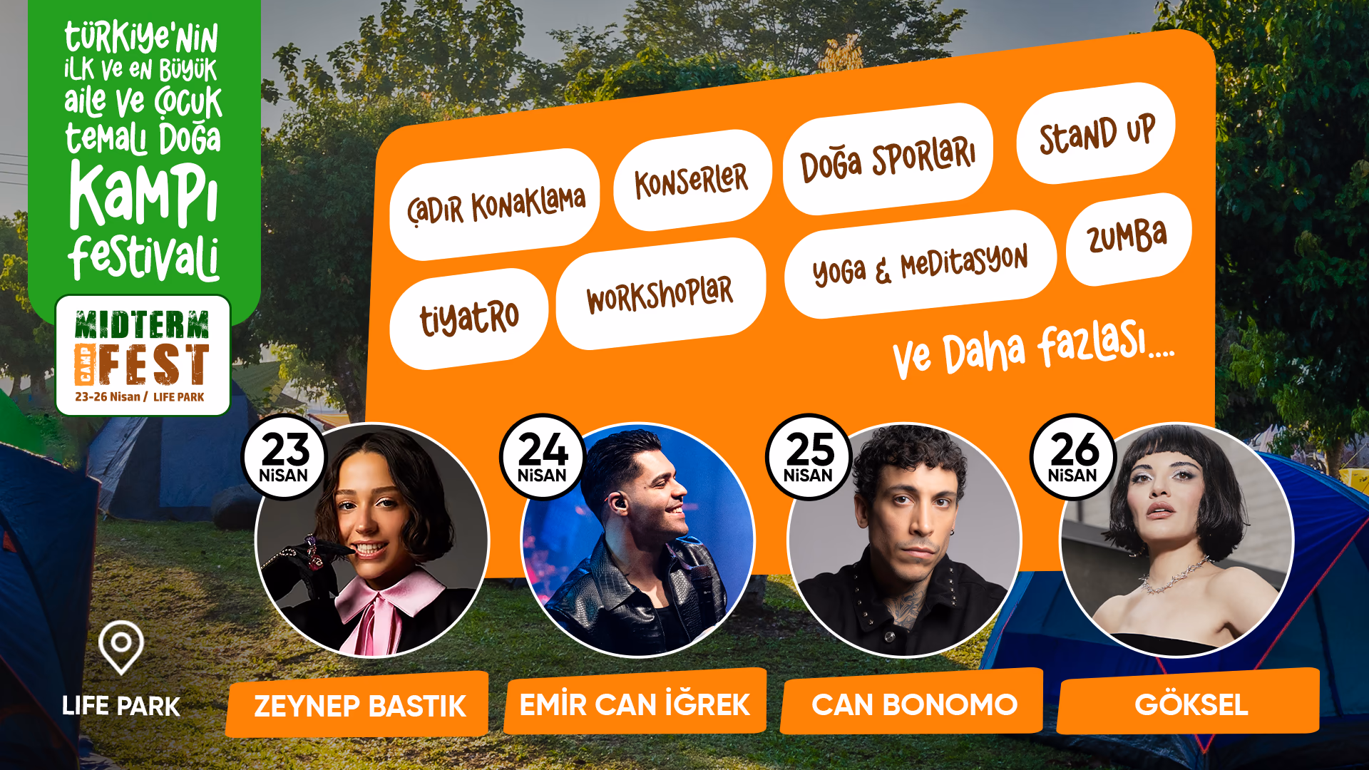 Midterm Camp Fest - Her Şey Dahil Kamplı Bilet